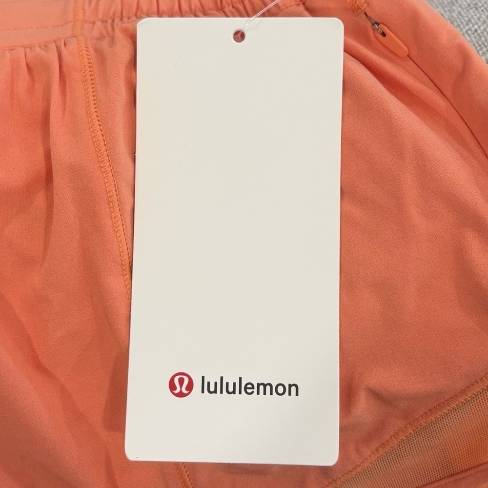 NWT Lululemon Hotty Hot Shorts 2.5" Size 10 In Coral Kiss Orange - Picture 5 of 7
